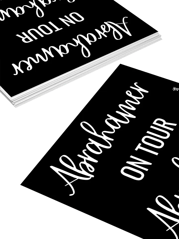 Abrahamer On Tour Black - Sticker product image (1)