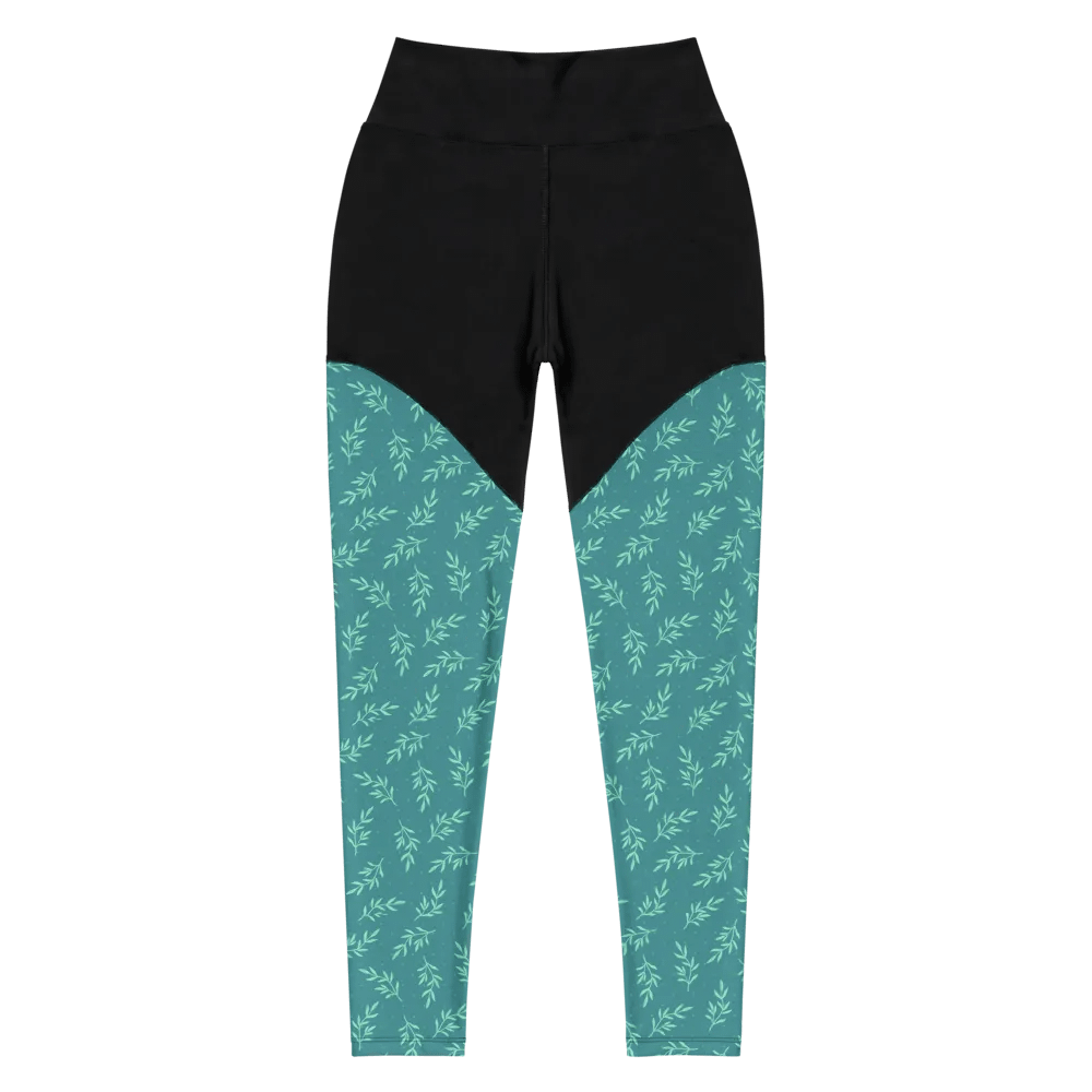 Turq All-Over Print Sports Leggings product image (5)