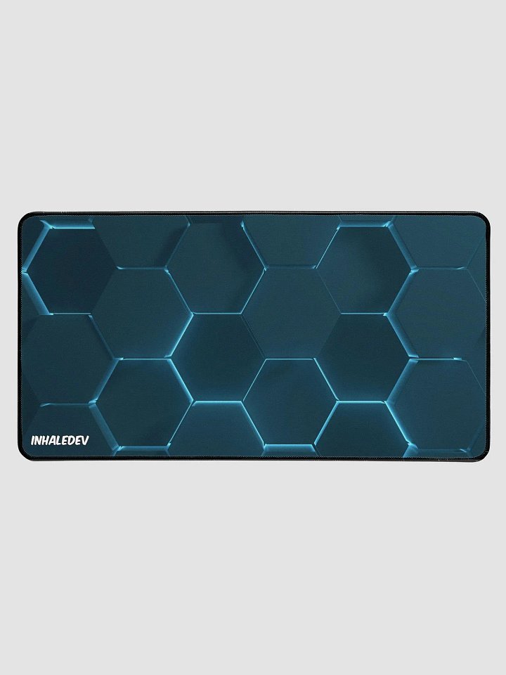 Blue Hexagon- Desk Mat product image (1)