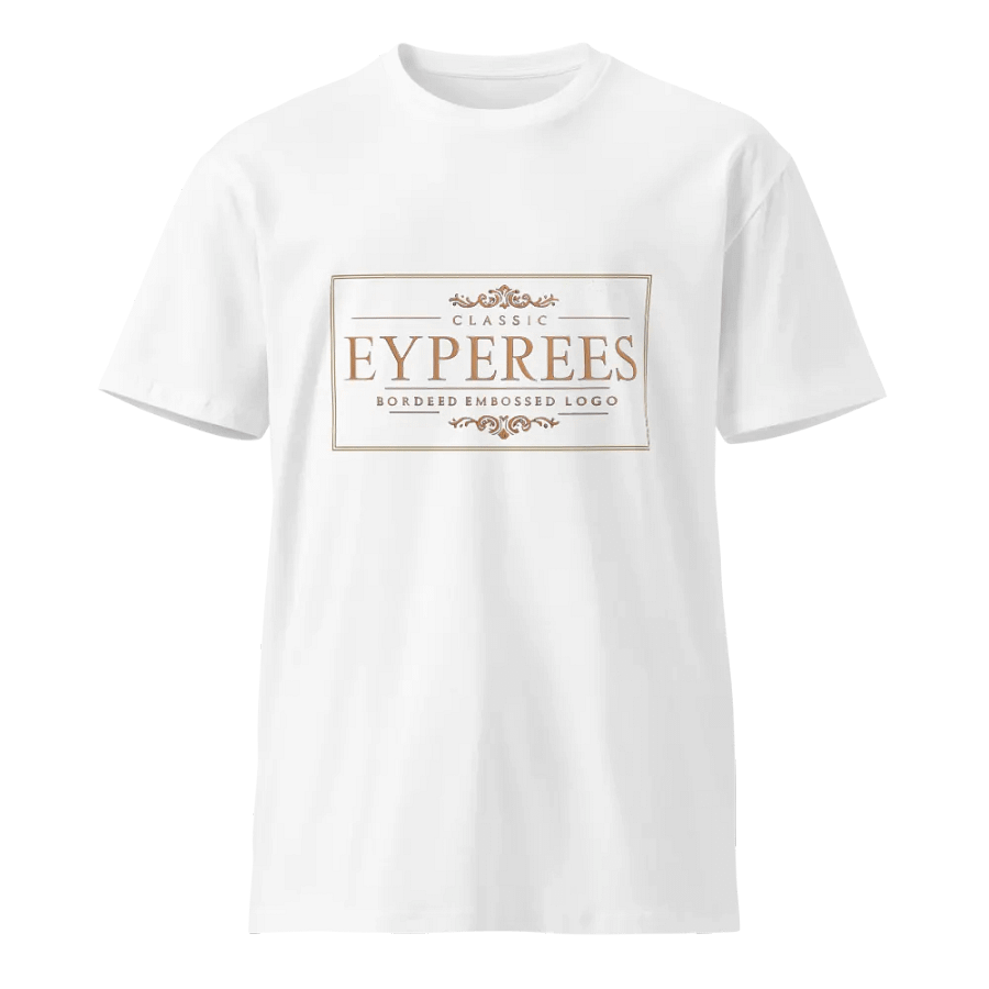 Embossed Vintage Typography T-Shirt product image (1)
