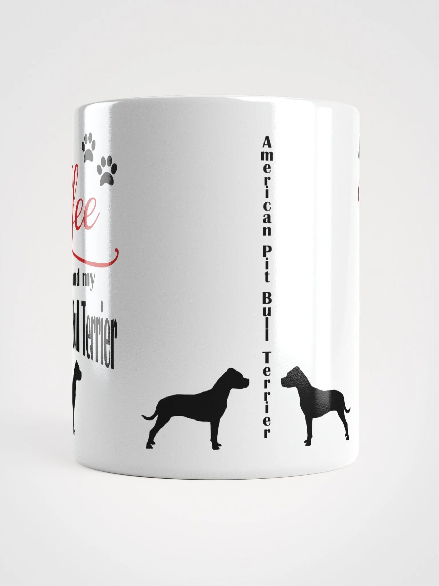 Coffee and my American Pit Bull Terrier Mug product image (2)