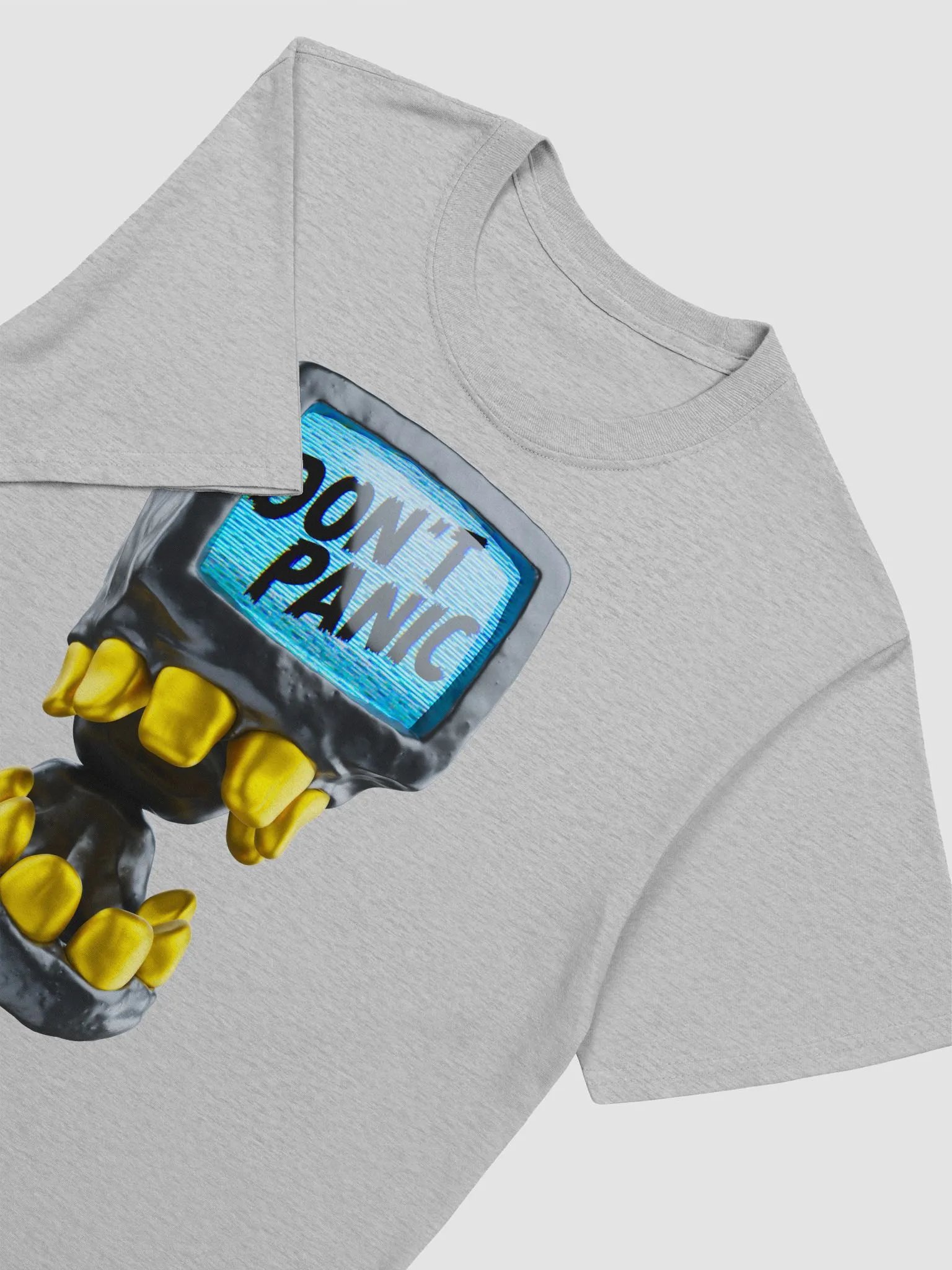Don't Panic TV Skull T-Shirt product image (17)
