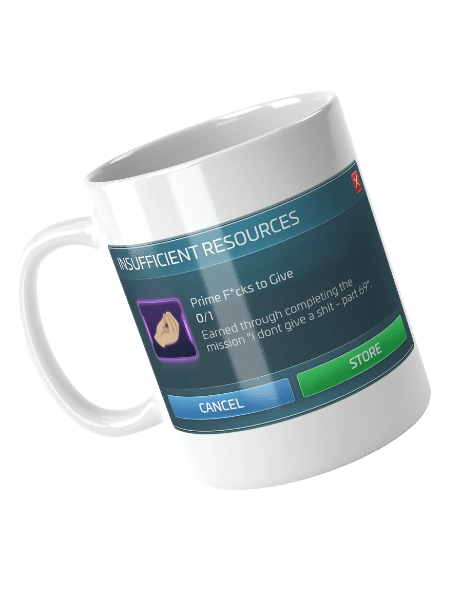Insufficient F*cks to Give [Mug] product image (7)