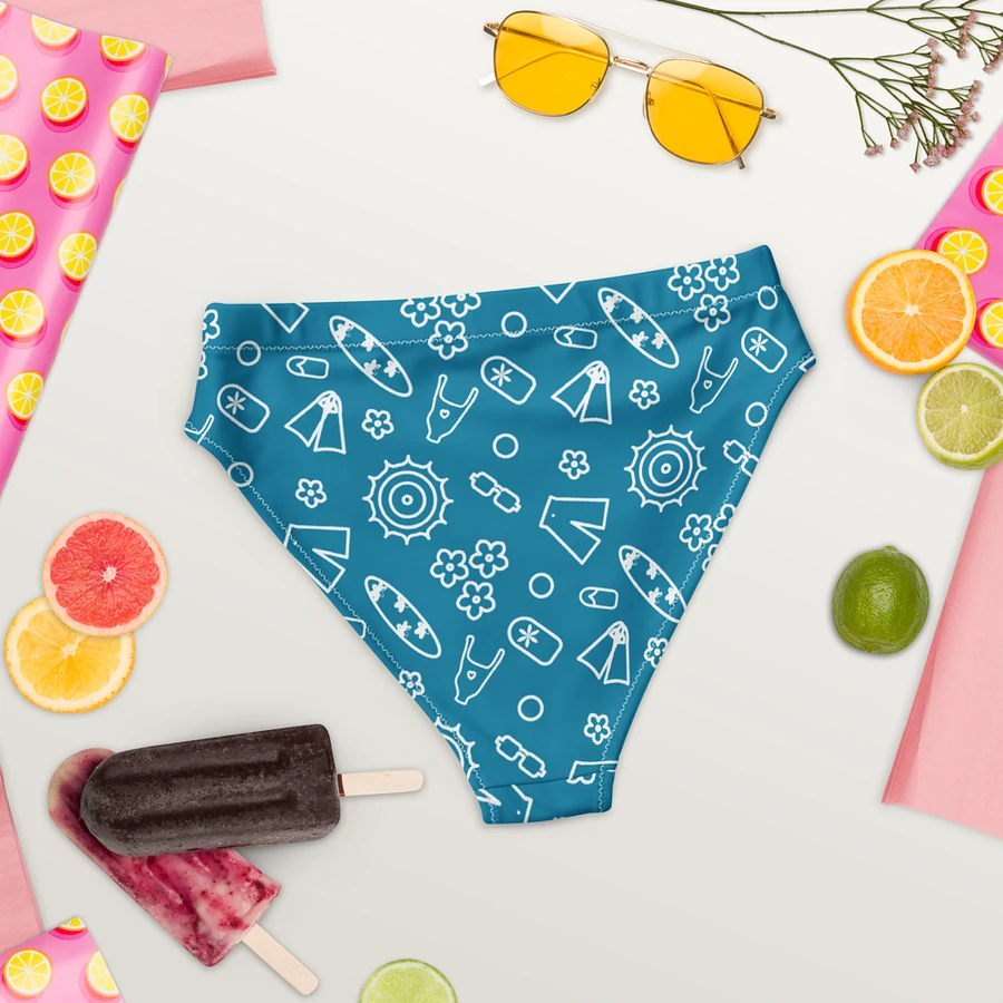 Beach Necessities Pattern High Waisted Bikini Bottom product image (5)