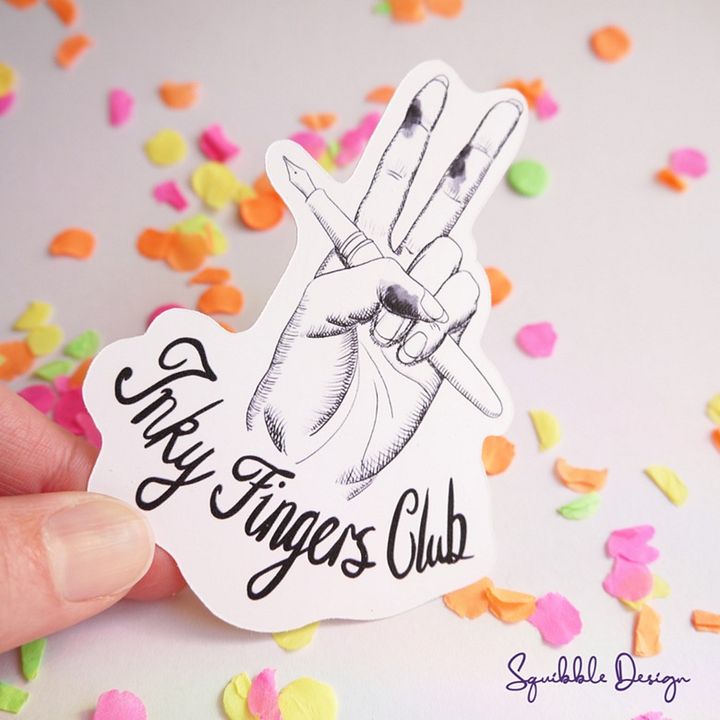 Vinyl Sticker - Inky Fingers Club product image (1)