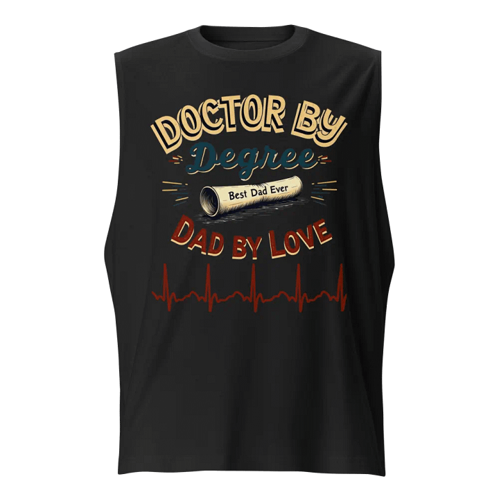 Doctor by Degree Muscle Tank for the Best Dad Ever product image (1)