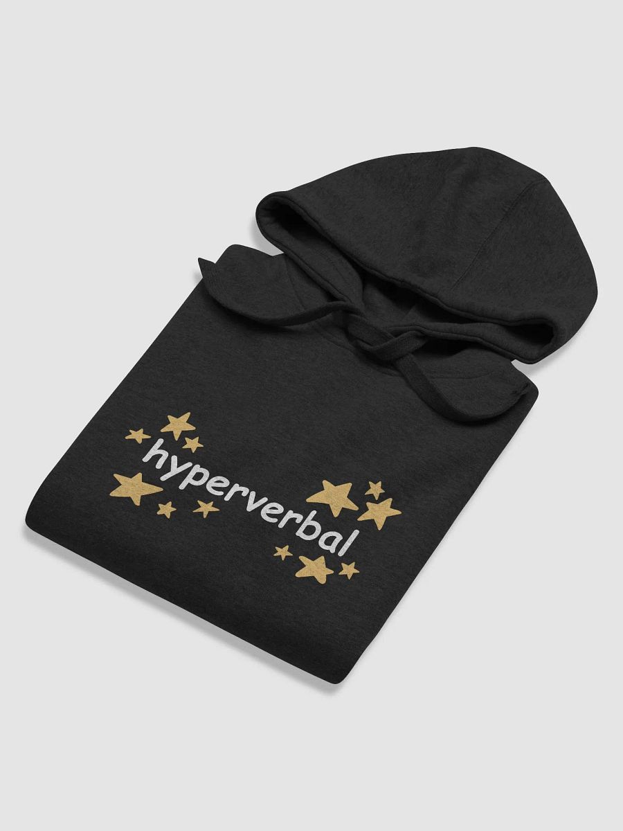 hyperverbal (comic sans and stars) printed heavyweight hoodie product image (32)