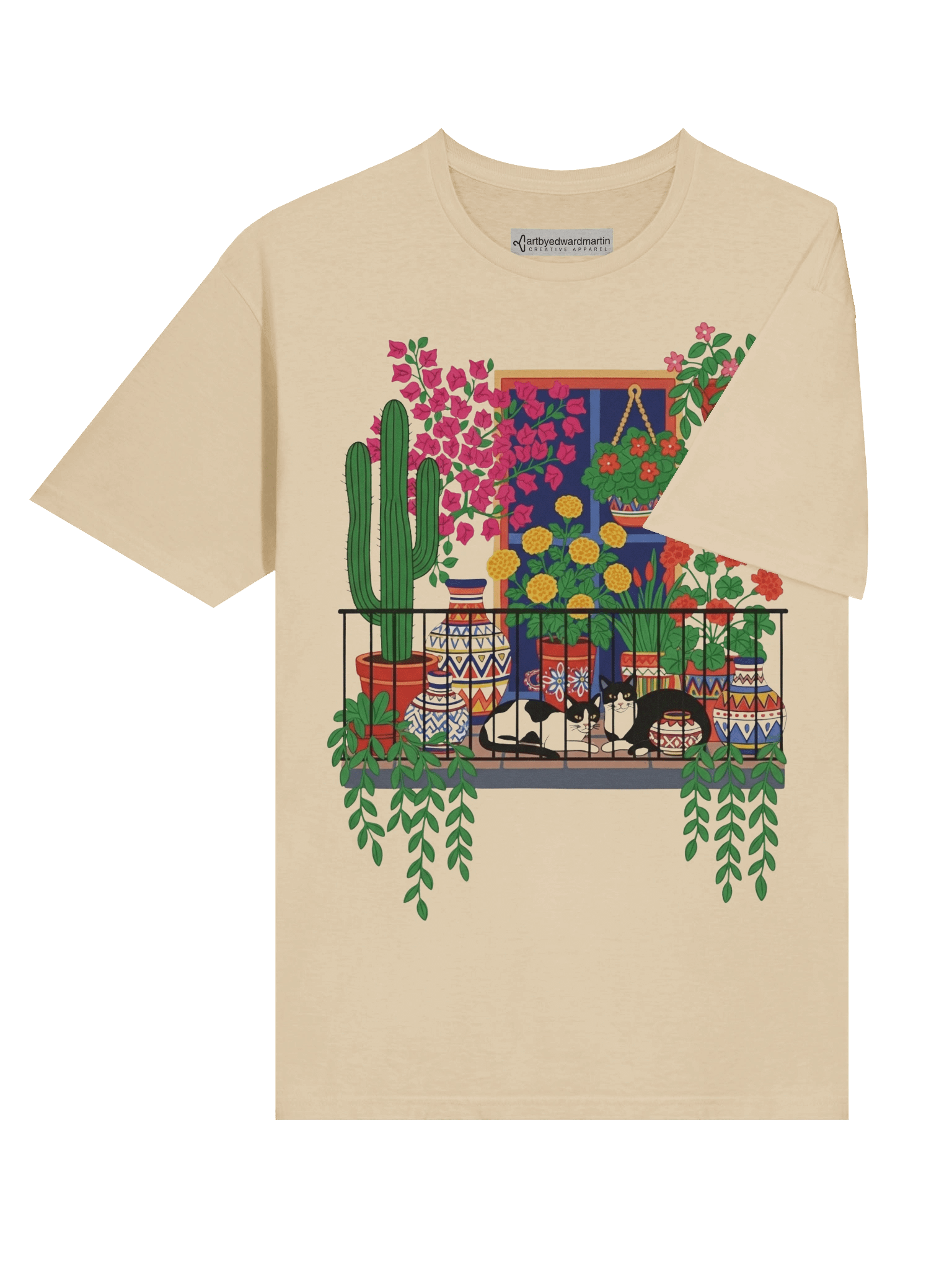 Balcony Cats Unisex T-Shirt product image (7)
