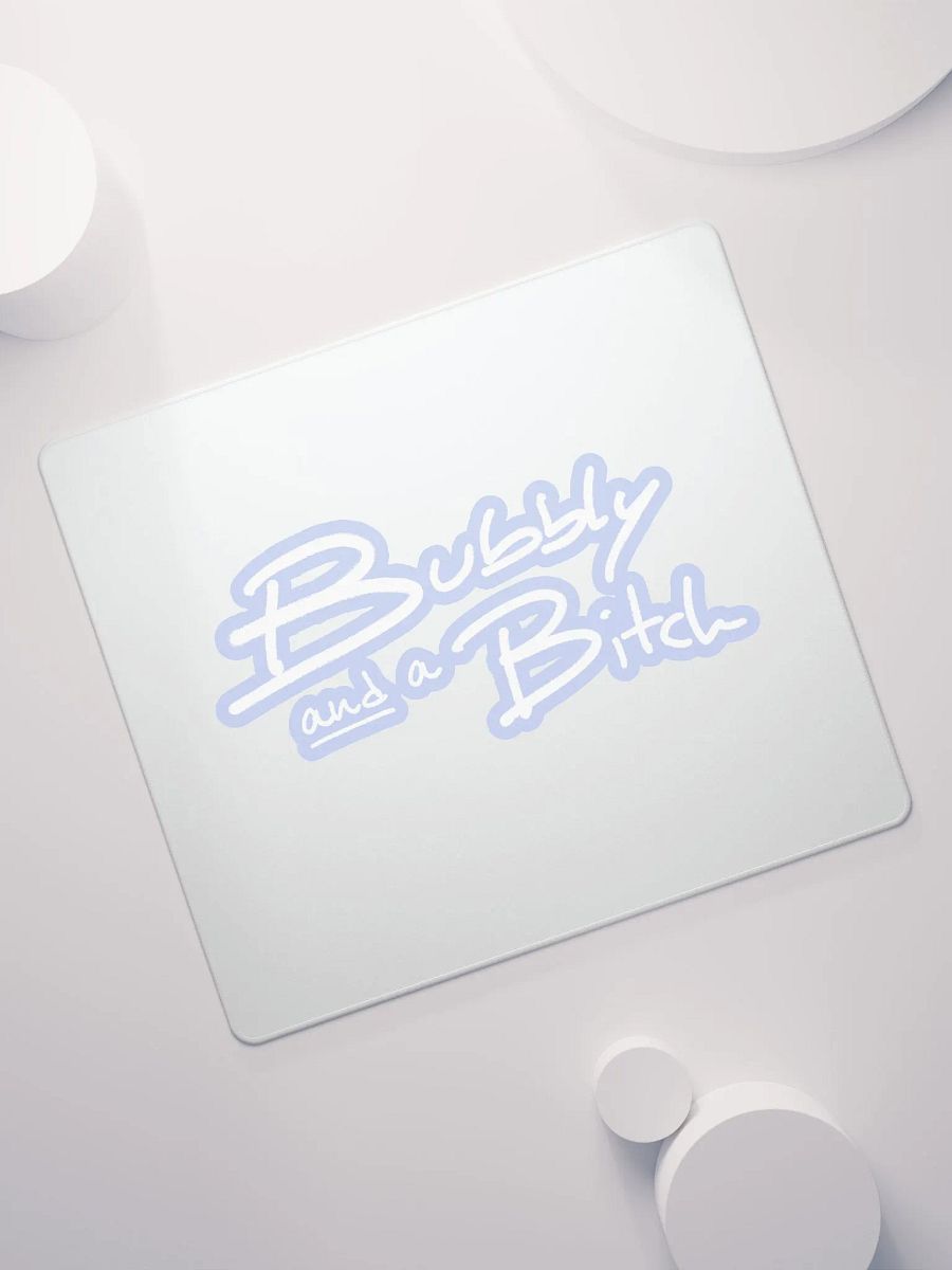 Bubbly and a B*tch (lined design, #BDCAEF) mouse pad product image (7)