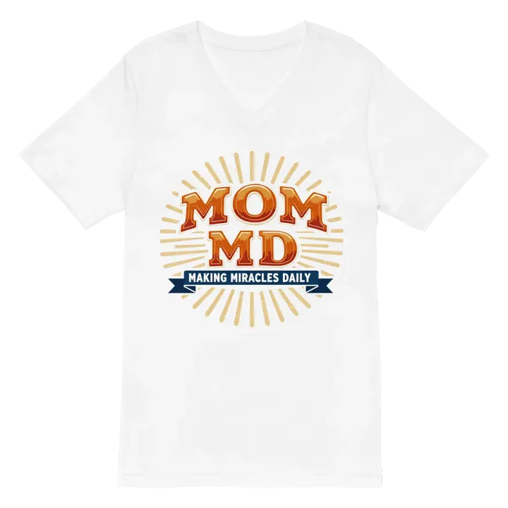 MOM MD Making Miracles Daily V-Neck Tee product image (6)