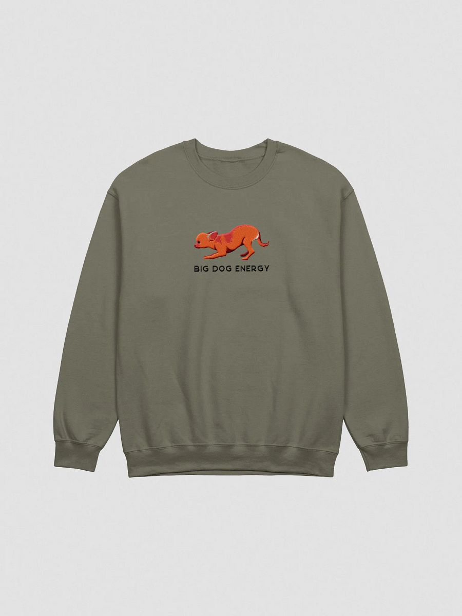 Big Dog Energy Sweatshirt (Embroidered) of a Chihuahua(Red) product image (4)