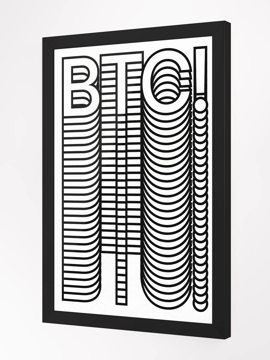 BTC! Stacks Poster [framed] product image (2)
