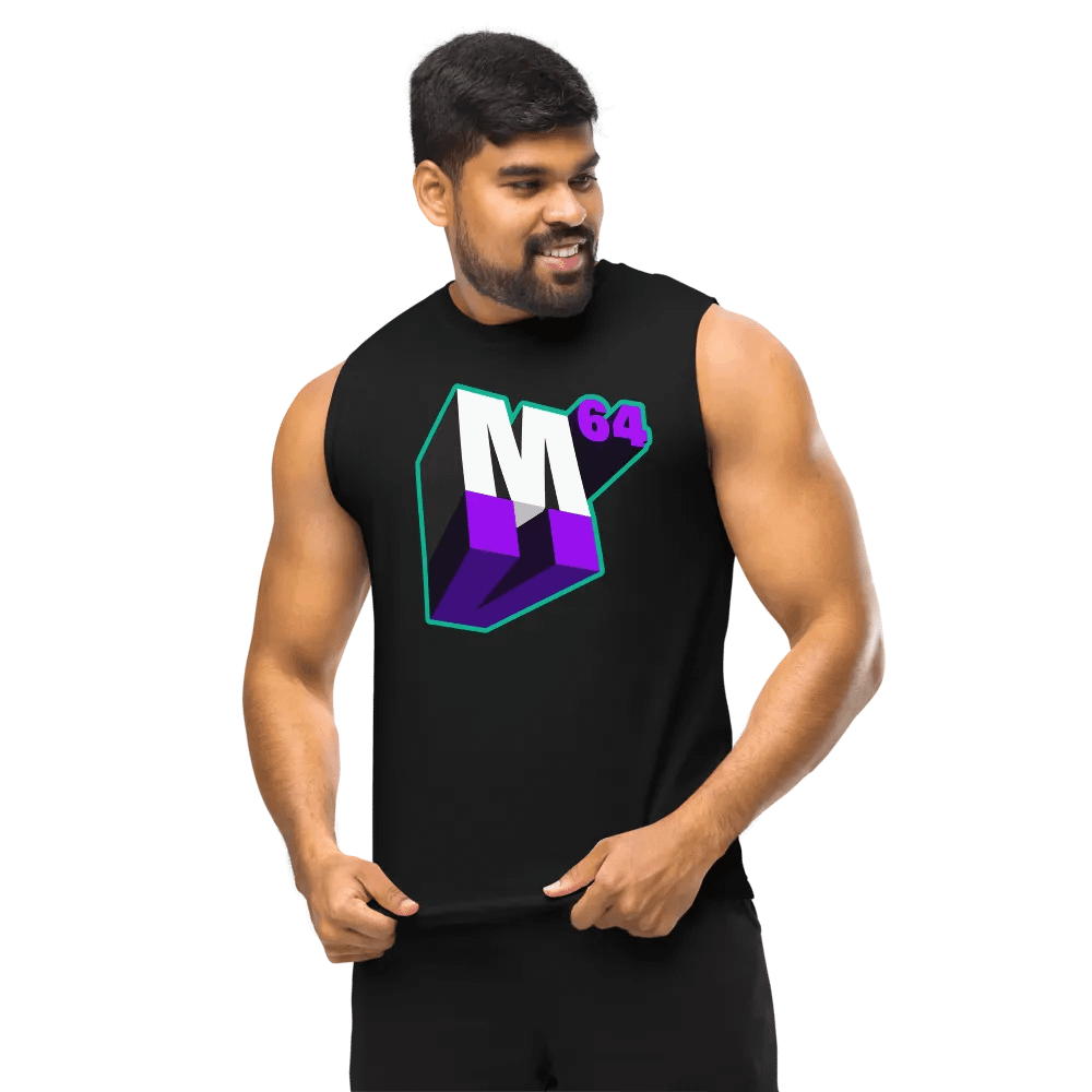 M64 Plays Logo Muscle Tank (Founding Member Edition) product image (10)