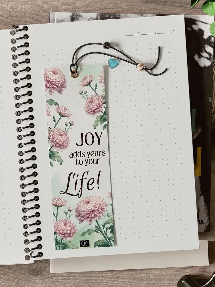 FREE Chrysanthemum Bookmark Printable, Inspirational Sayings With November's Birth Month Flower product image (2)