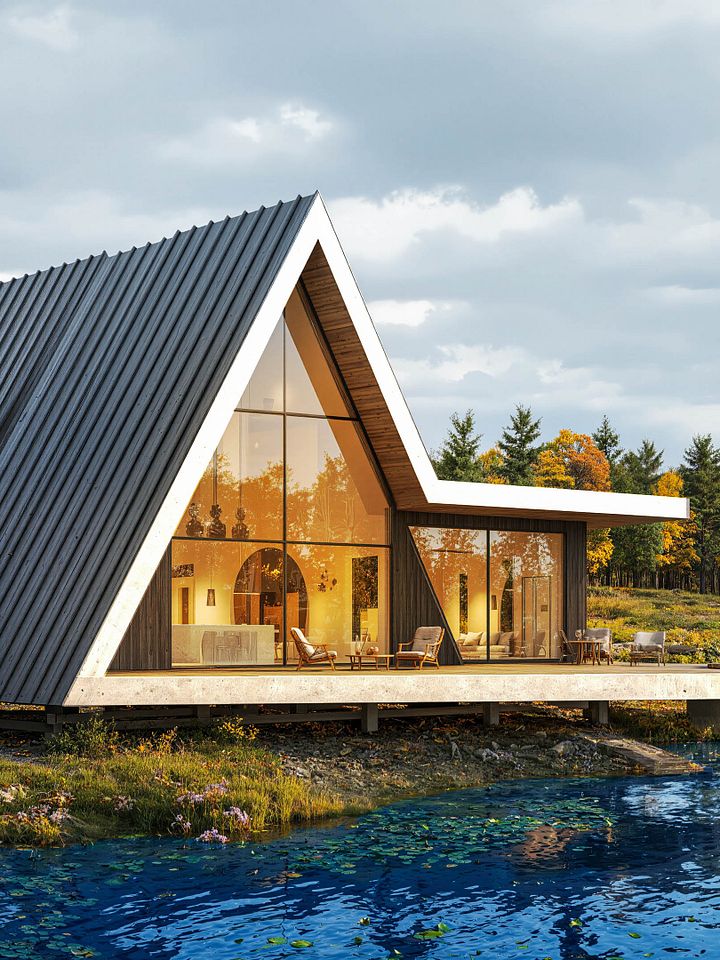 A Frame House 048 - Drawings\Blueprints CAD + PDF - Metric + Imperial product image (1)