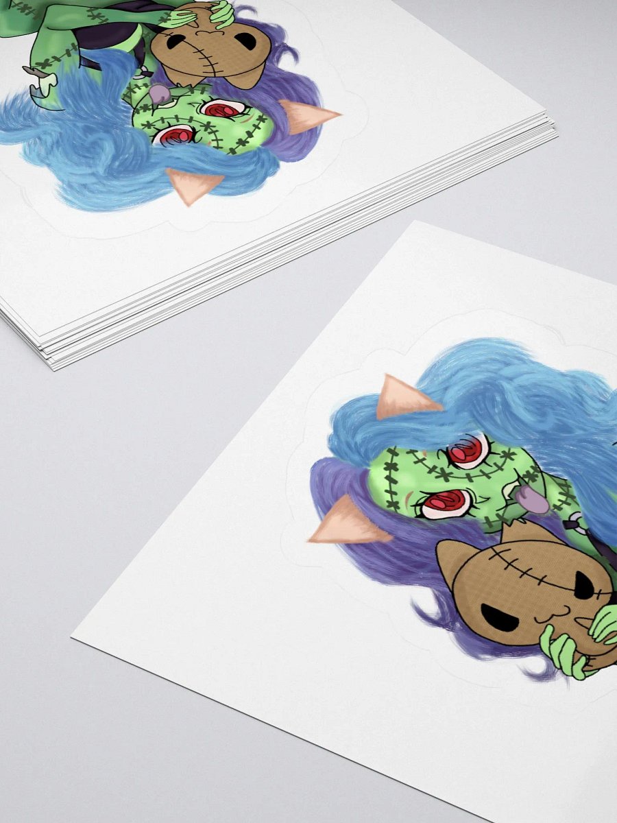 Whimsical Licking Cat Sticker Set product image (10)