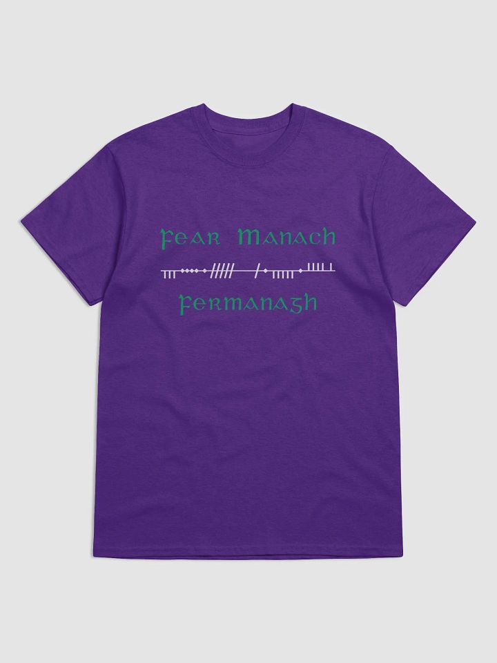 Fermanagh/Fear Manac Orthodox Style Ogham printed T-shirt product image (37)