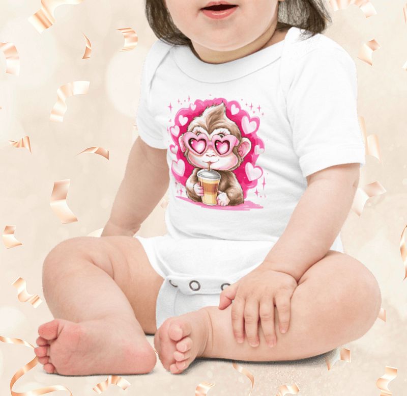 Love Monkey Baby Onesie