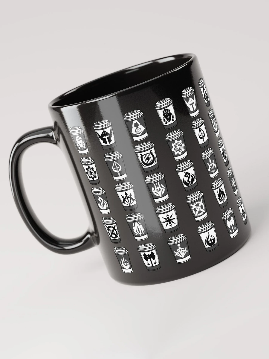 D&D Coffee Cup Classes Black Glossy Mug product image (3)