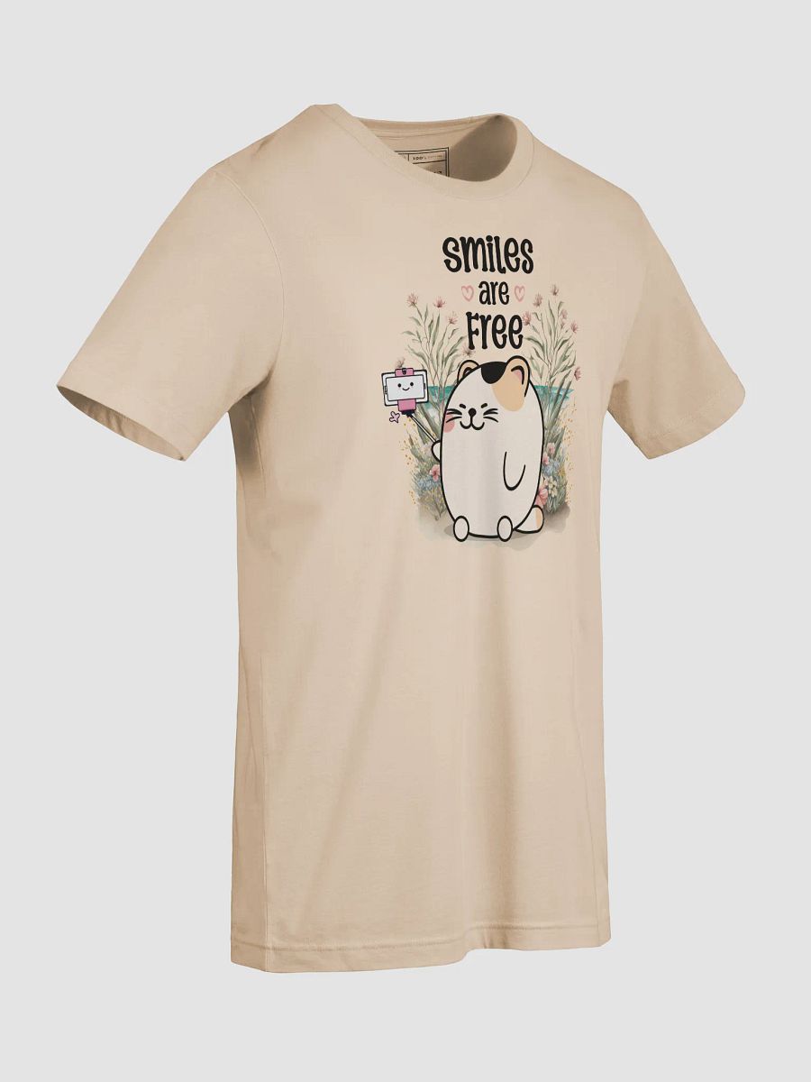 Smiles are Free Cute Cat T-shirt product image (7)