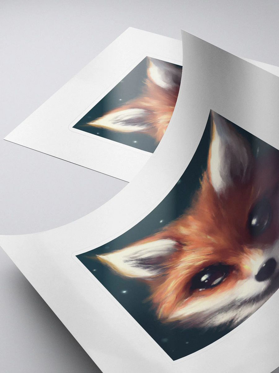 Cute Galactic Fox Delta Sticker product image (4)