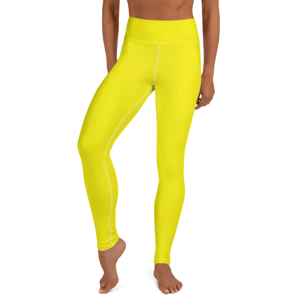 Lemon Yellow Yoga Leggings product image (1)