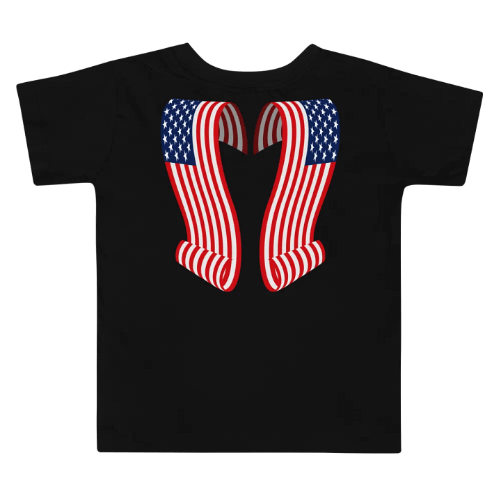 Stars & Stripes Curly Angel Wings Toddler Tee product image (2)