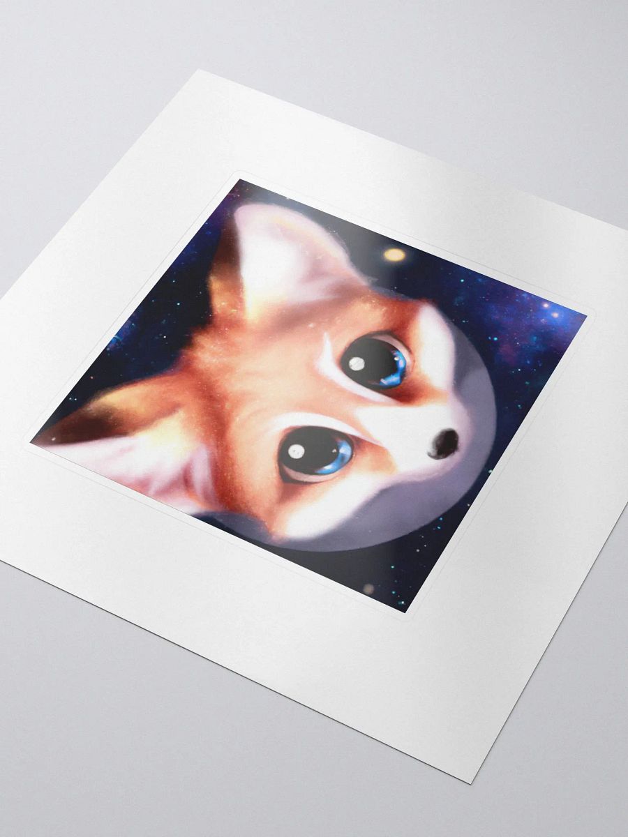 Cute Galactic Fox Alpha Sticker product image (3)