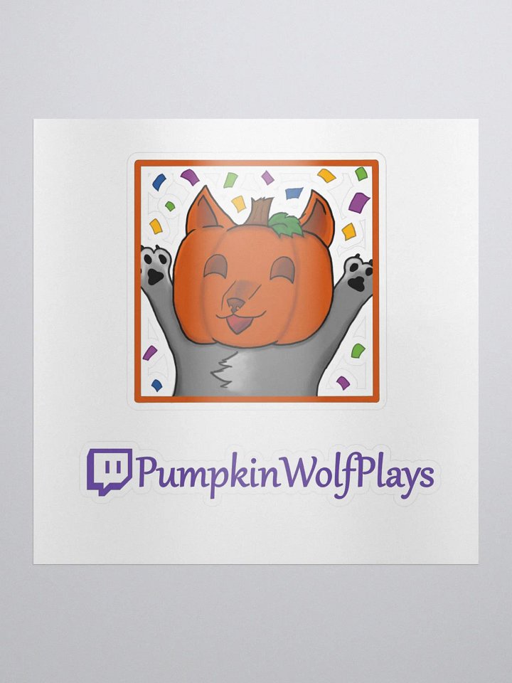 PumpkinWolfPlays Cheer Sticker product image (1)