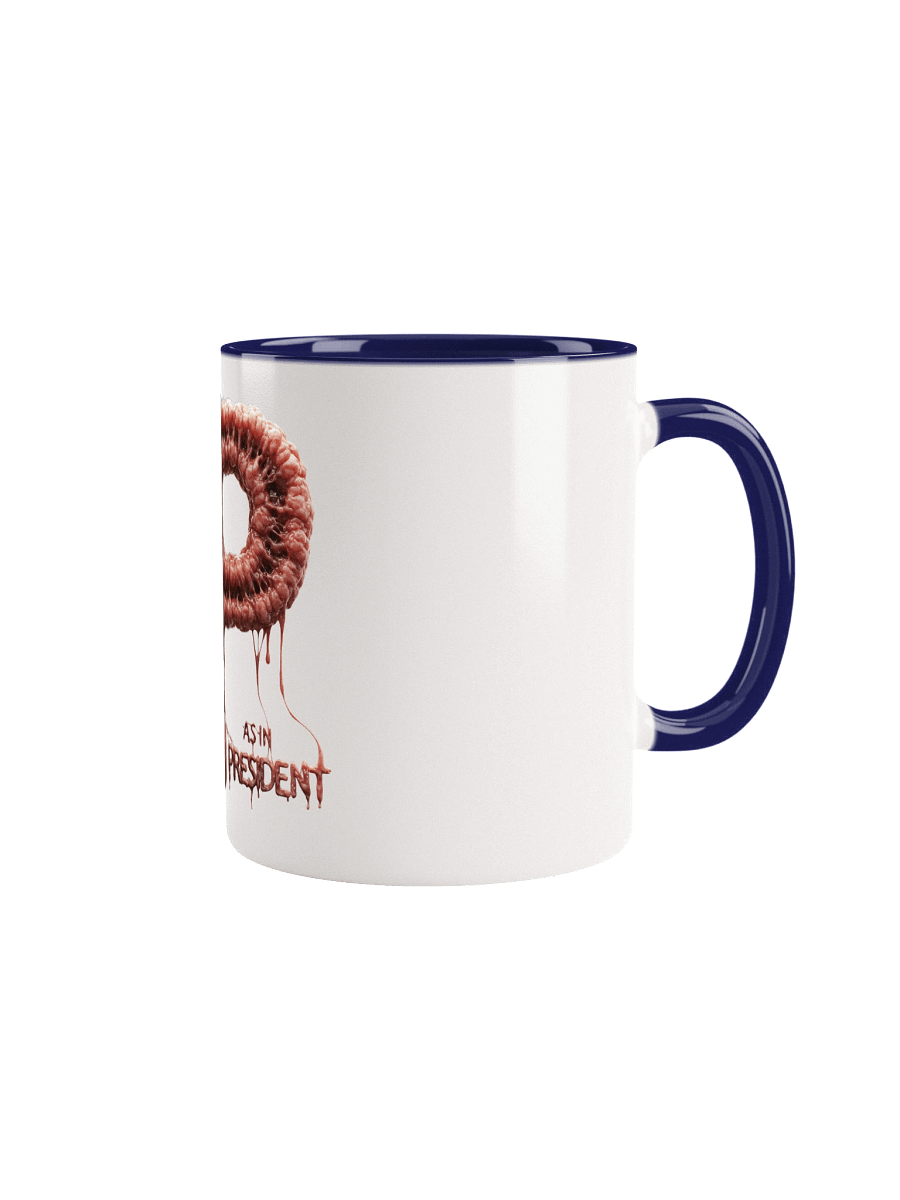 P as in president ceramic mug with color inside by dark alphabet product image (4)
