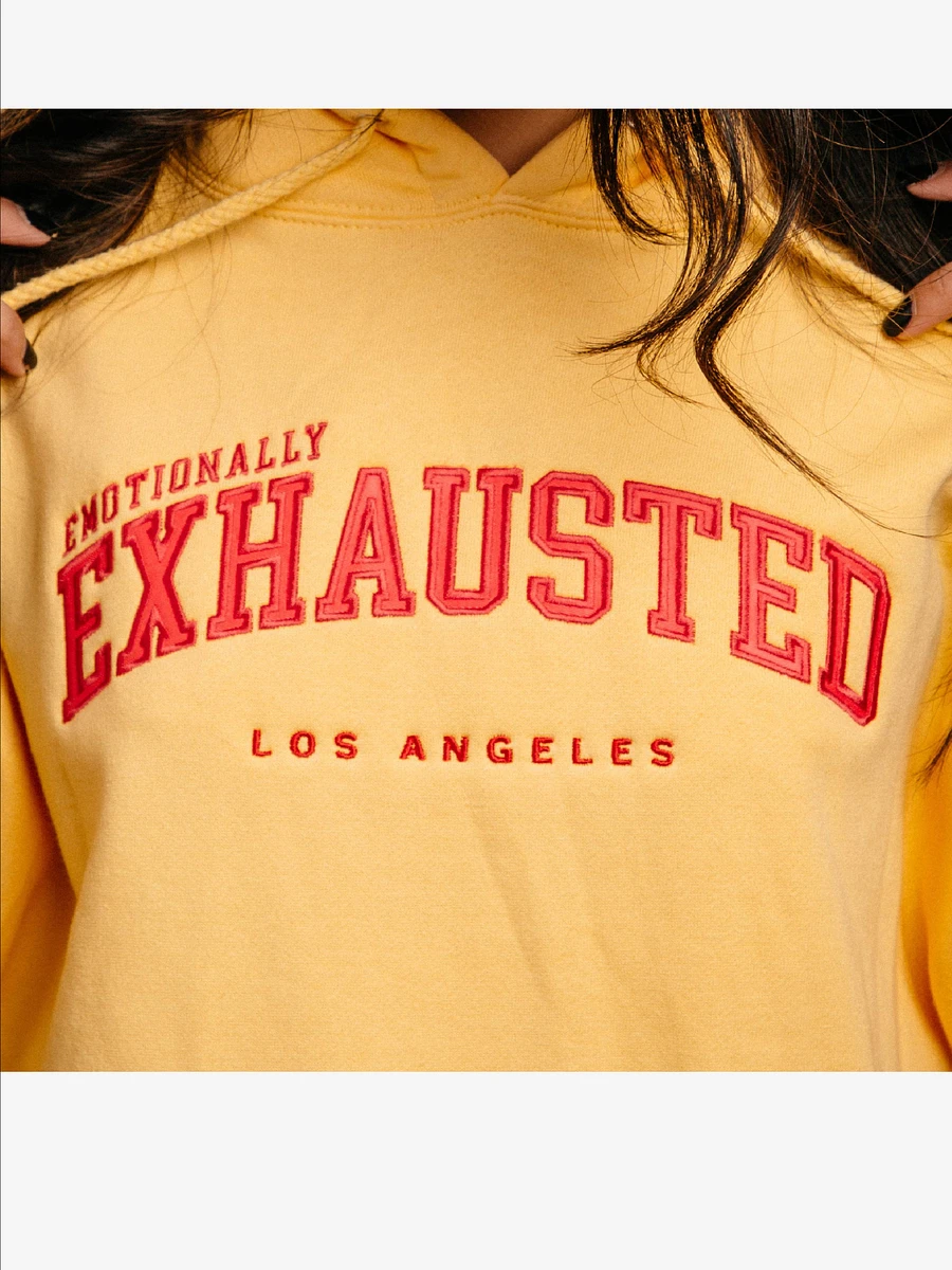 Emotionally Exhausted Pastel Hoodie - Peach product image (3)