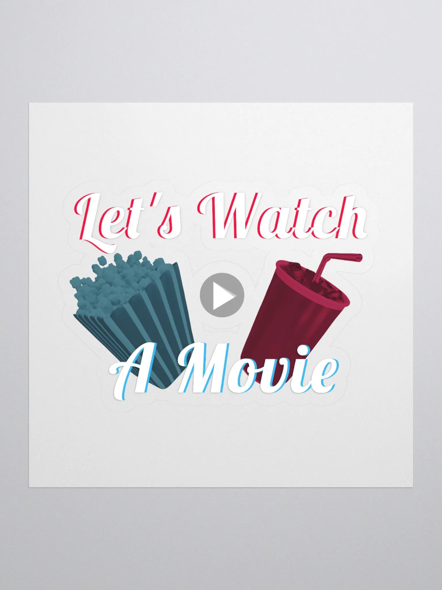 Let's Watch A Movie - Sticker product image (1)