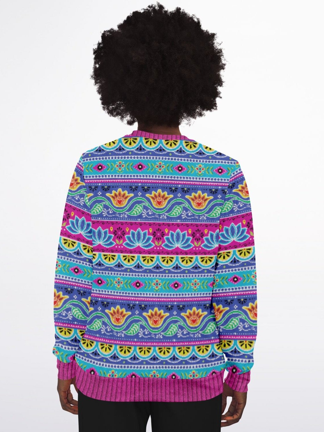 "Om" Christmas Sweater | Yoga Holiday Sweatshirt | Spiritual Mandala Sweatshirt | Buddha Om Winter Outfit product image (6)