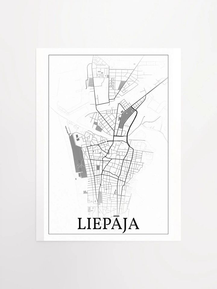 Liepāja, Latvia, city map print product image (2)