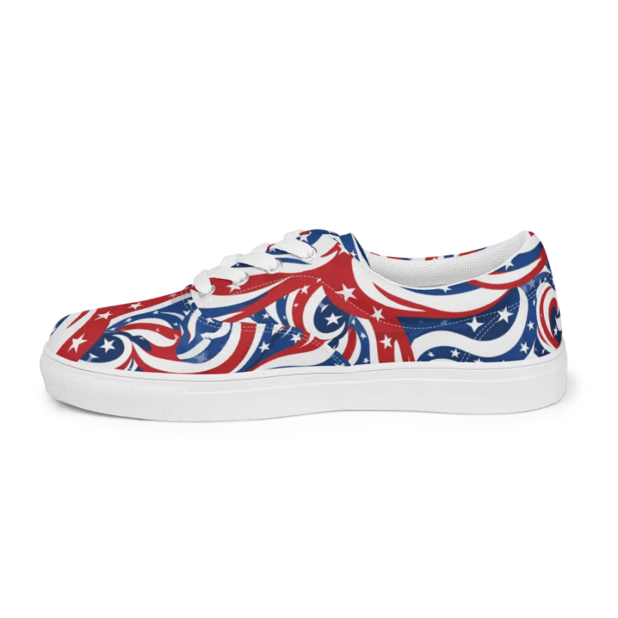 Patriotic Swirls Lace-Up Shoes product image (8)