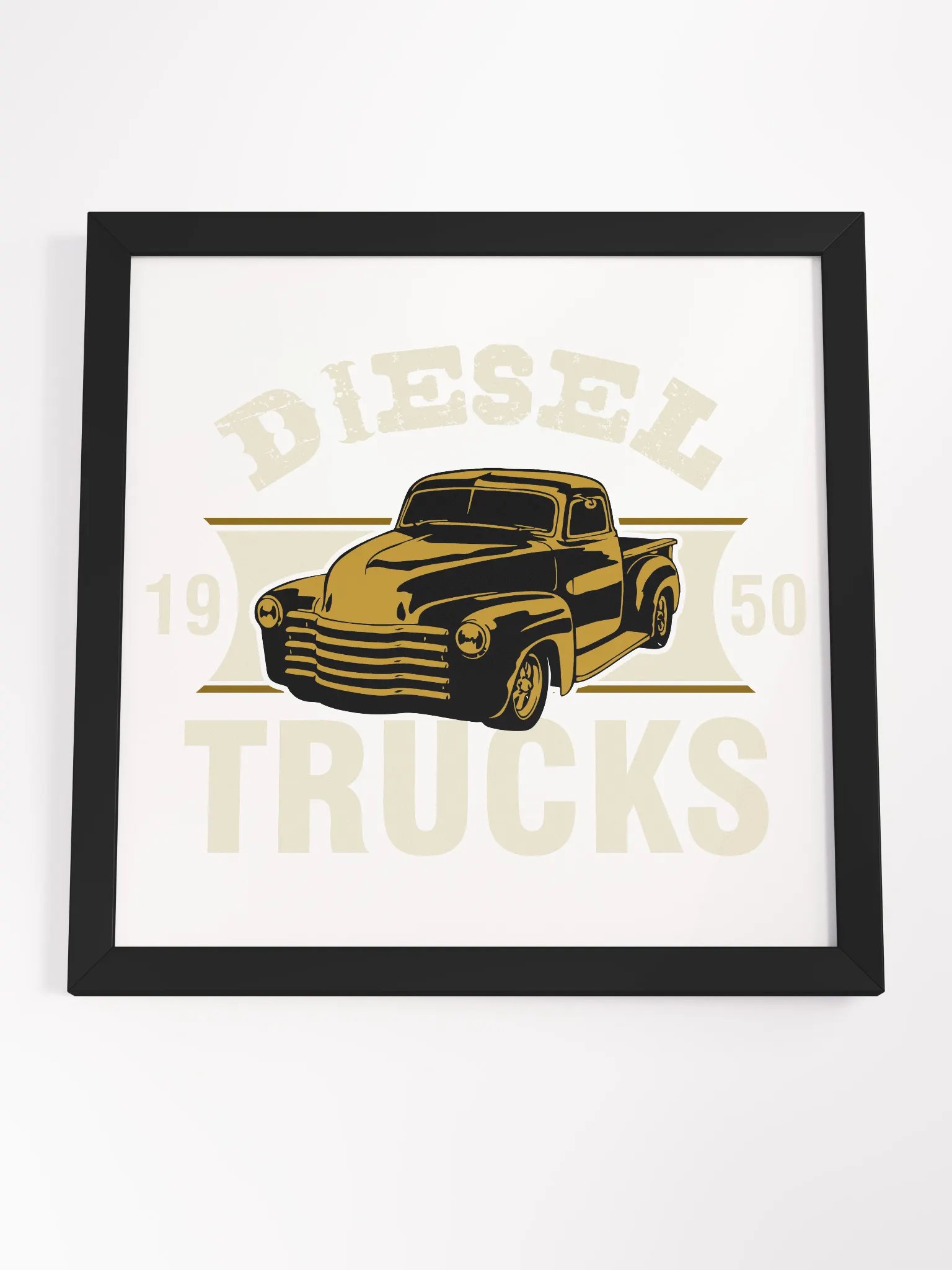 Retro Diesel Trucks Framed Poster product image (4)