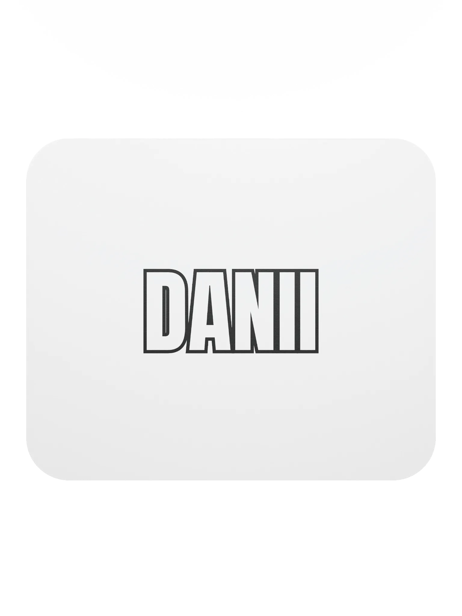 DANII WHITE BLACK MOUSE PAD product image (2)