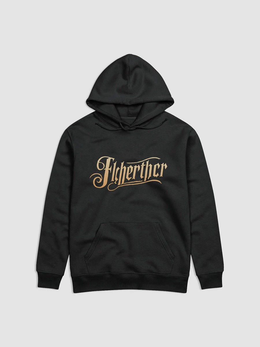 Golden Fisherther Ornate Script Hoodie product image (7)