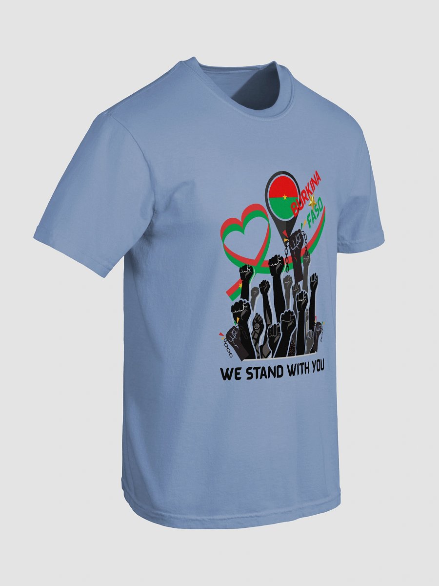 Men's Gray T-Shirt Burkina Faso We Stand With You product image (92)