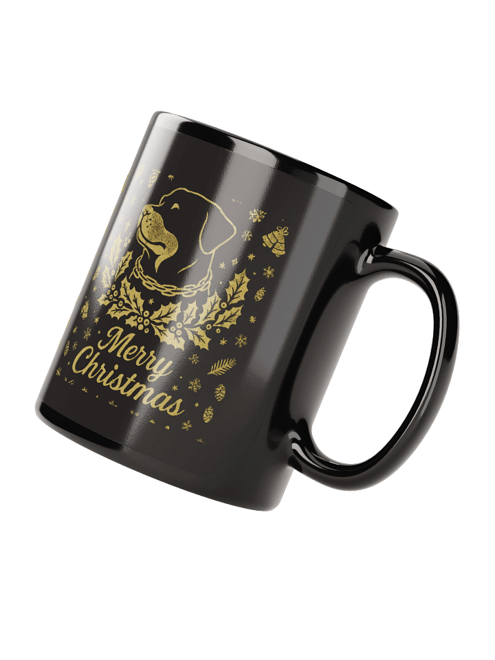 Rolo Christmas mug black and gold product image (3)
