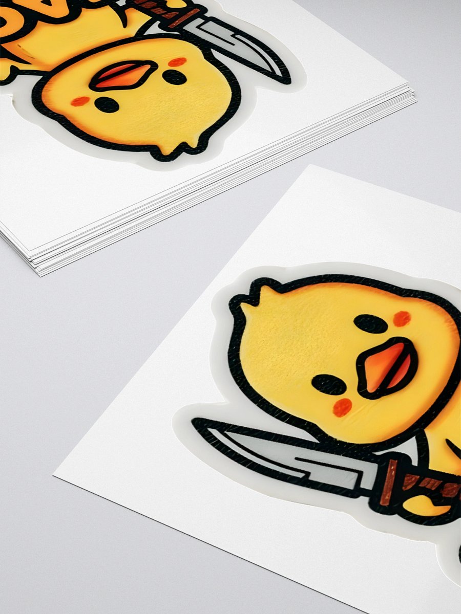 Rebel Duck Kiss Cut Stickers product image (10)