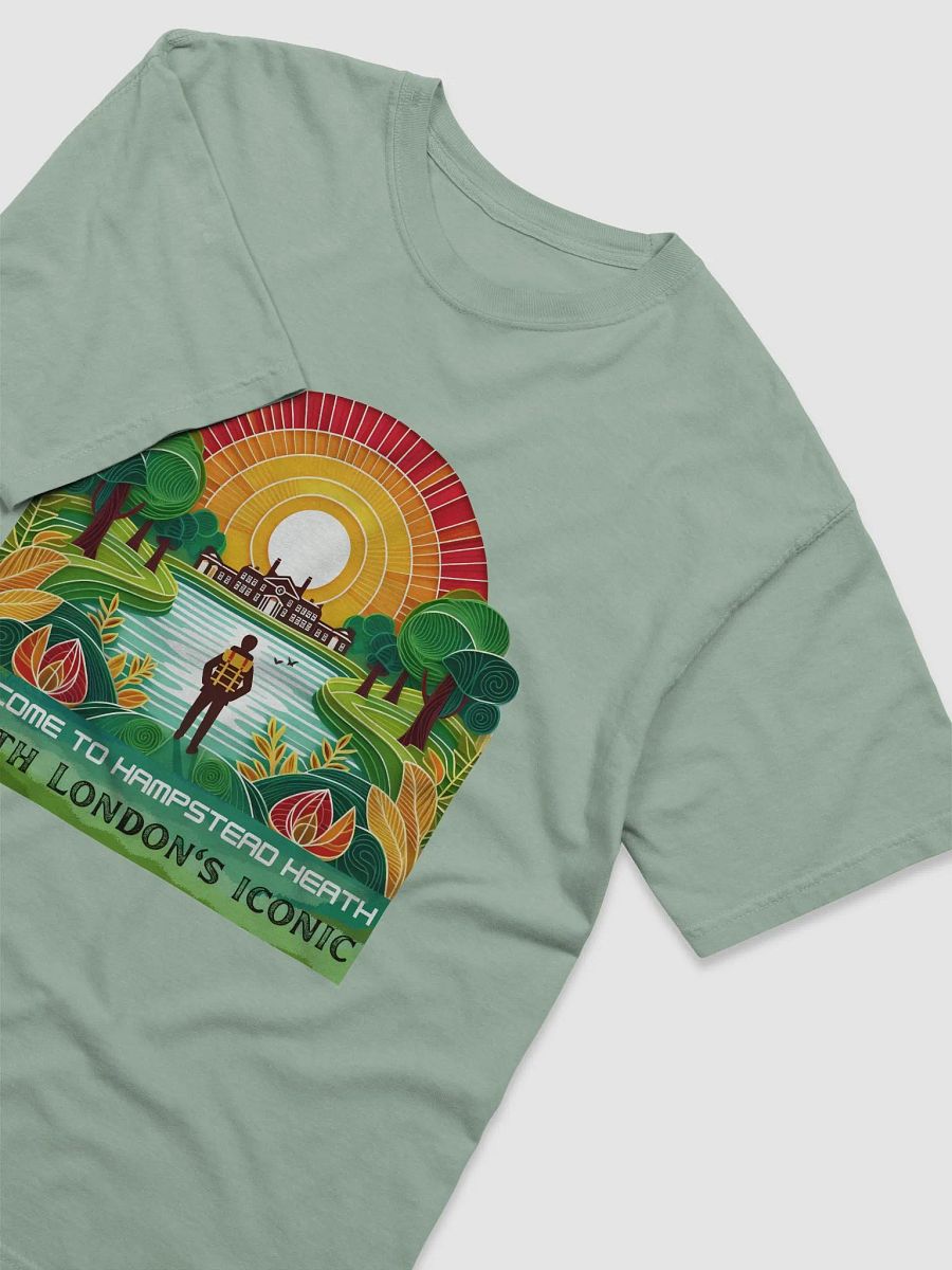 Hampstead Heath Retro Travel Poster T-Shirt product image (4)