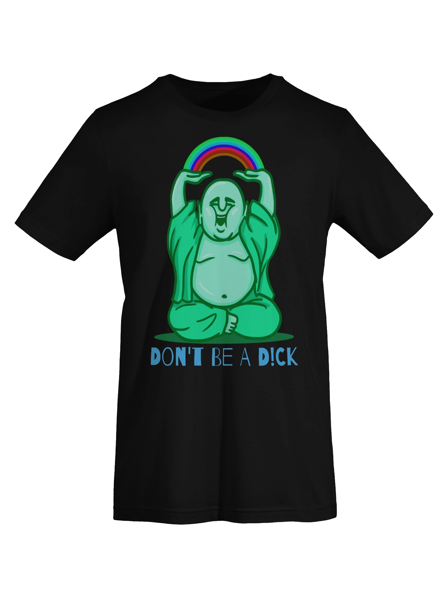 Happy Buddha – Don’t Be a Dick Funny Zen Comfort Tee product image (19)