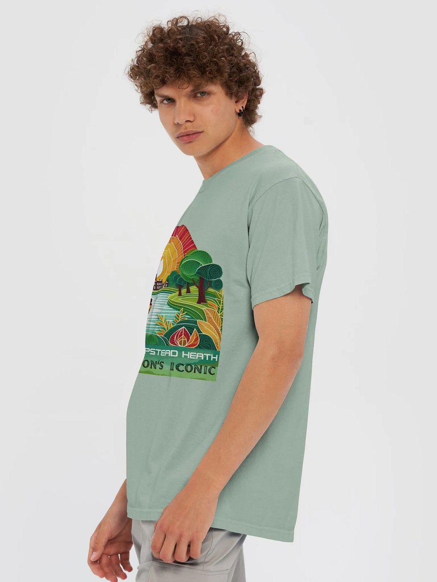Hampstead Heath Retro Travel Poster T-Shirt product image (7)