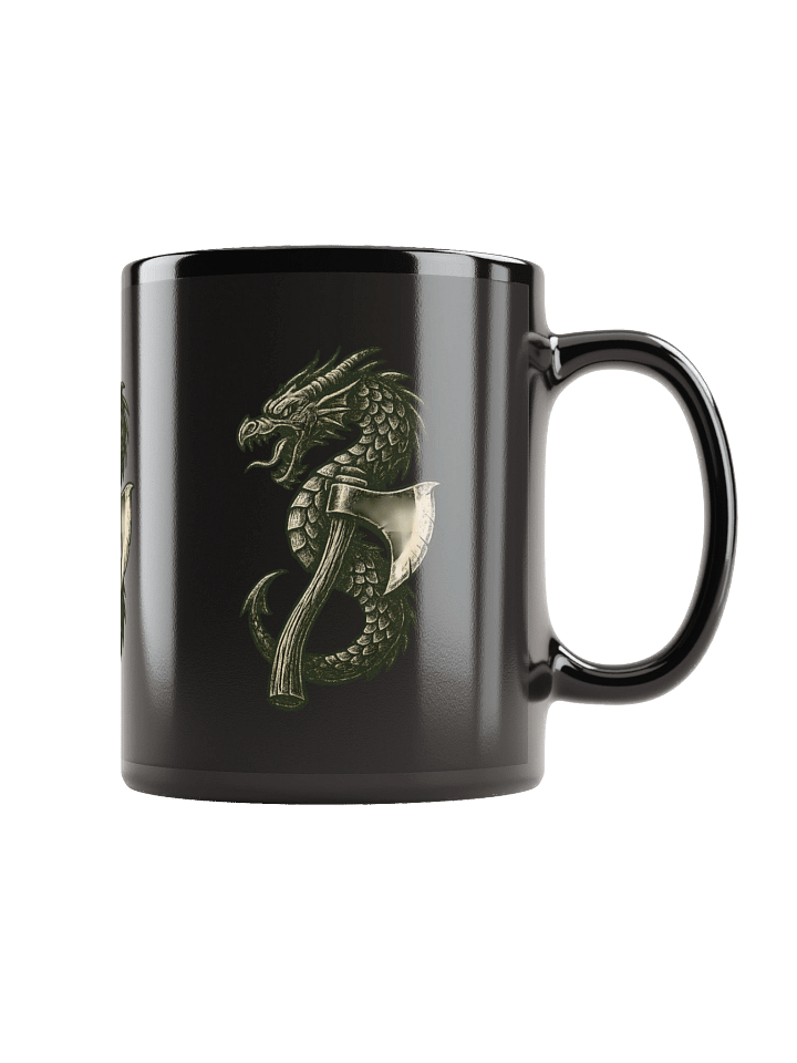Coffee Mug Rugged Sportsmen Nordic Dragon Axe product image (2)