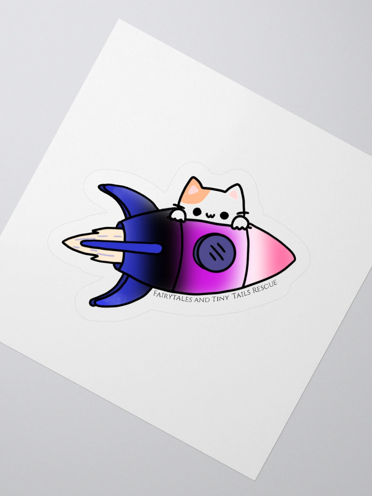 Bi Pride Rocket Cat product image (4)