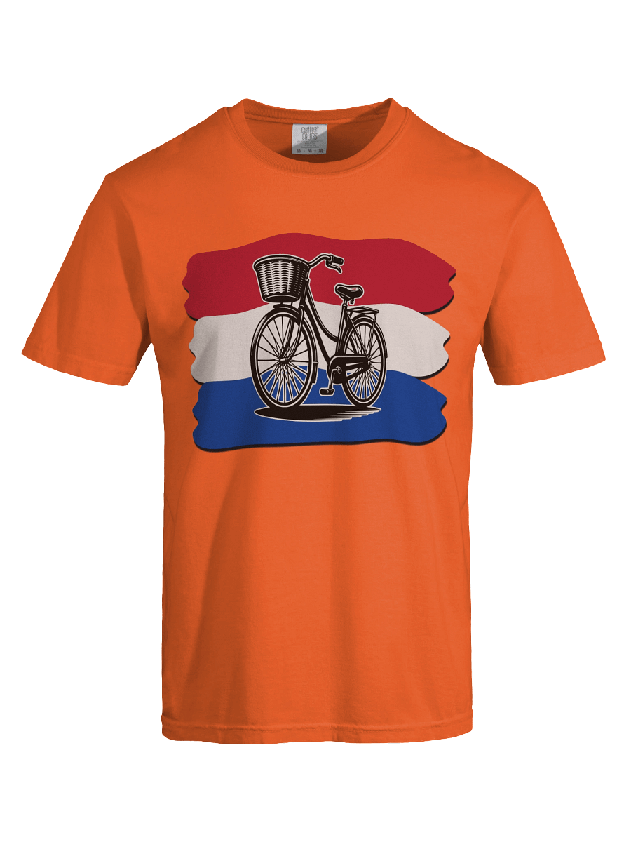 Netherlands Flag And Bicycle Premium Unisex T-Shirt product image (15)