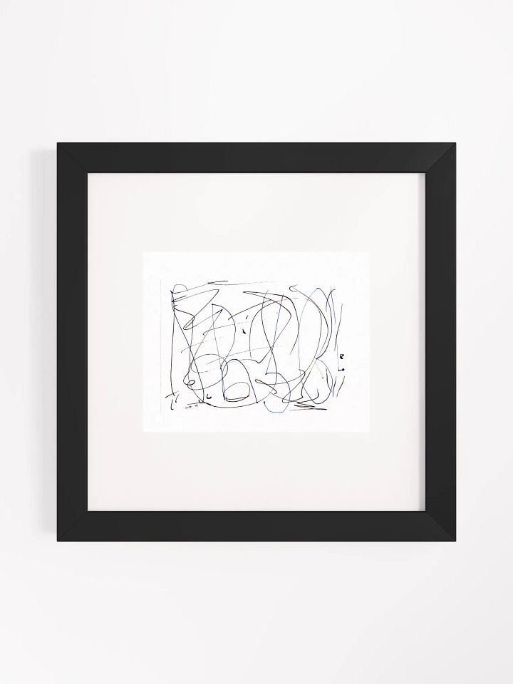 Babble Panel Card Print Framed product image (1)