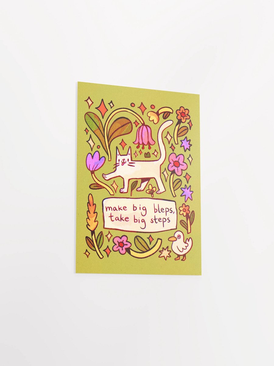 Make Big Bleps, Take Big Steps Print product image (4)