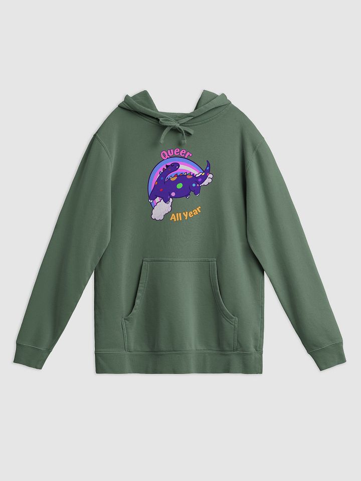 Queer all Year Dinosaur Hoodie product image (1)